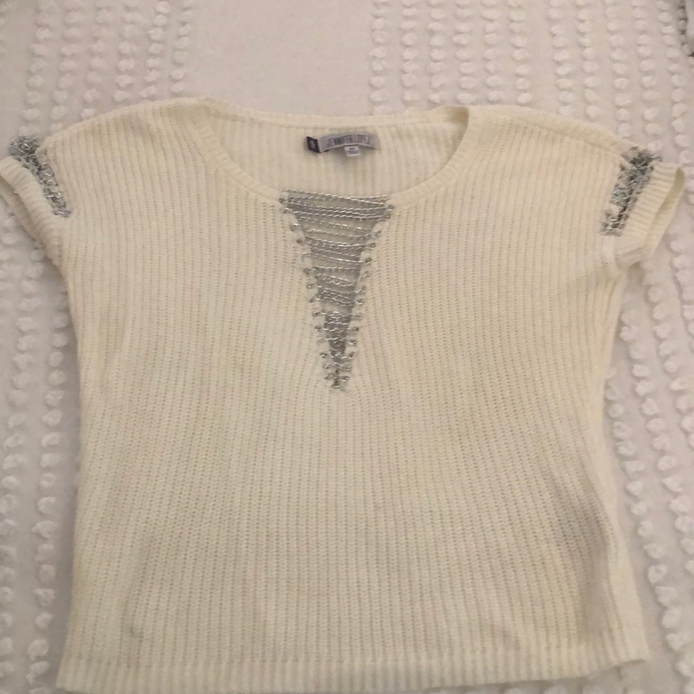 Cream knitted shirt